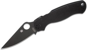 Spyderco Paramilitary 2 Folding Knife 3-7/16" S30V Black Blade, Black G10 Handles